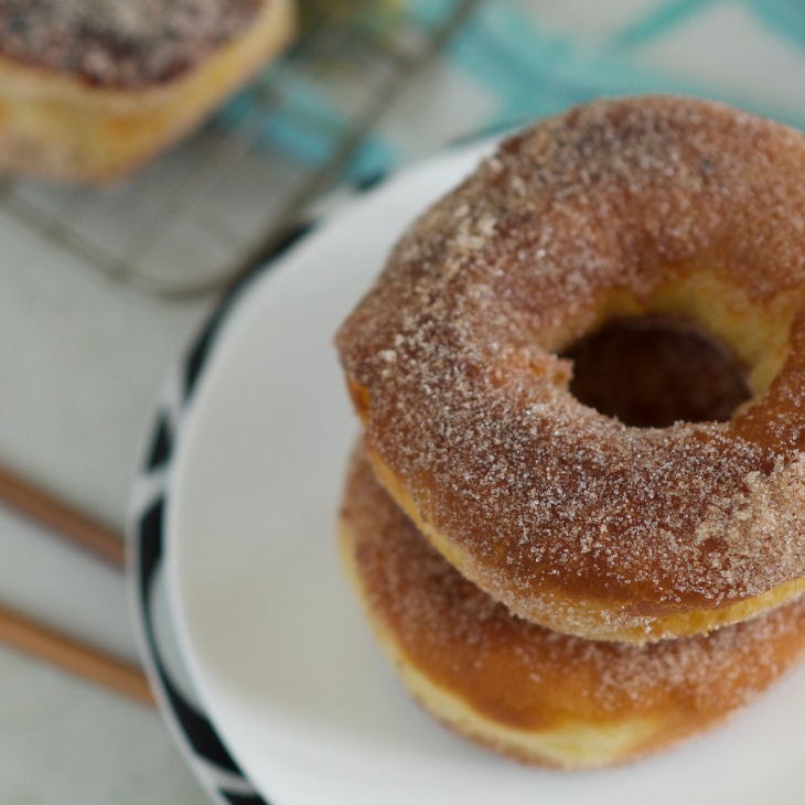 Easy Overnight Doughnuts: Fresh, homemade doughnuts are simple to make with this basic recipe. Enjoy with cinnamon sugar, or fill with chopped, fresh cherries